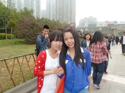 Chinese Girls Outside Zoo p1020429