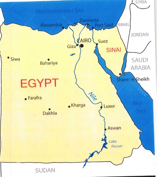 Egypt map