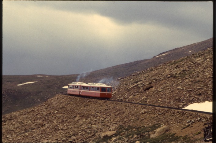 Tram going up